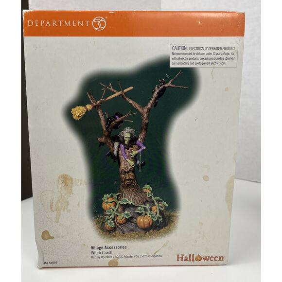 Dept 56 Village Accessories Halloween Witch Crash 56-53056 Spinning Head - Picture 4 of 7